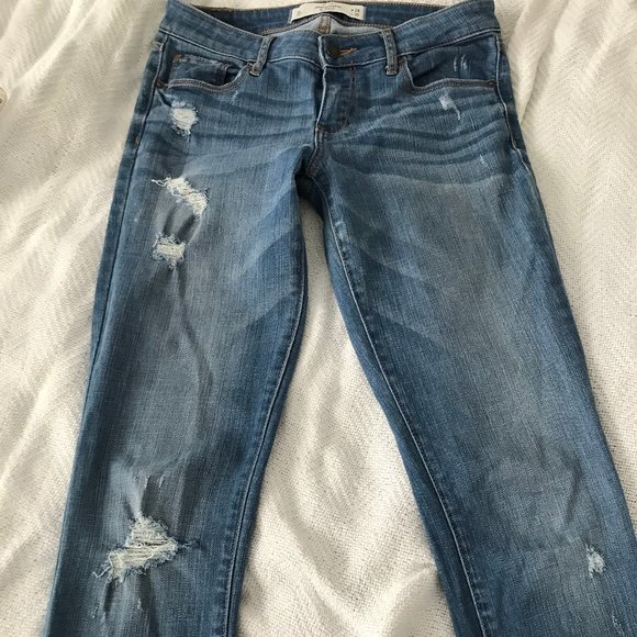 Distressed Abercrombie Jeans - Picture 3 of 4